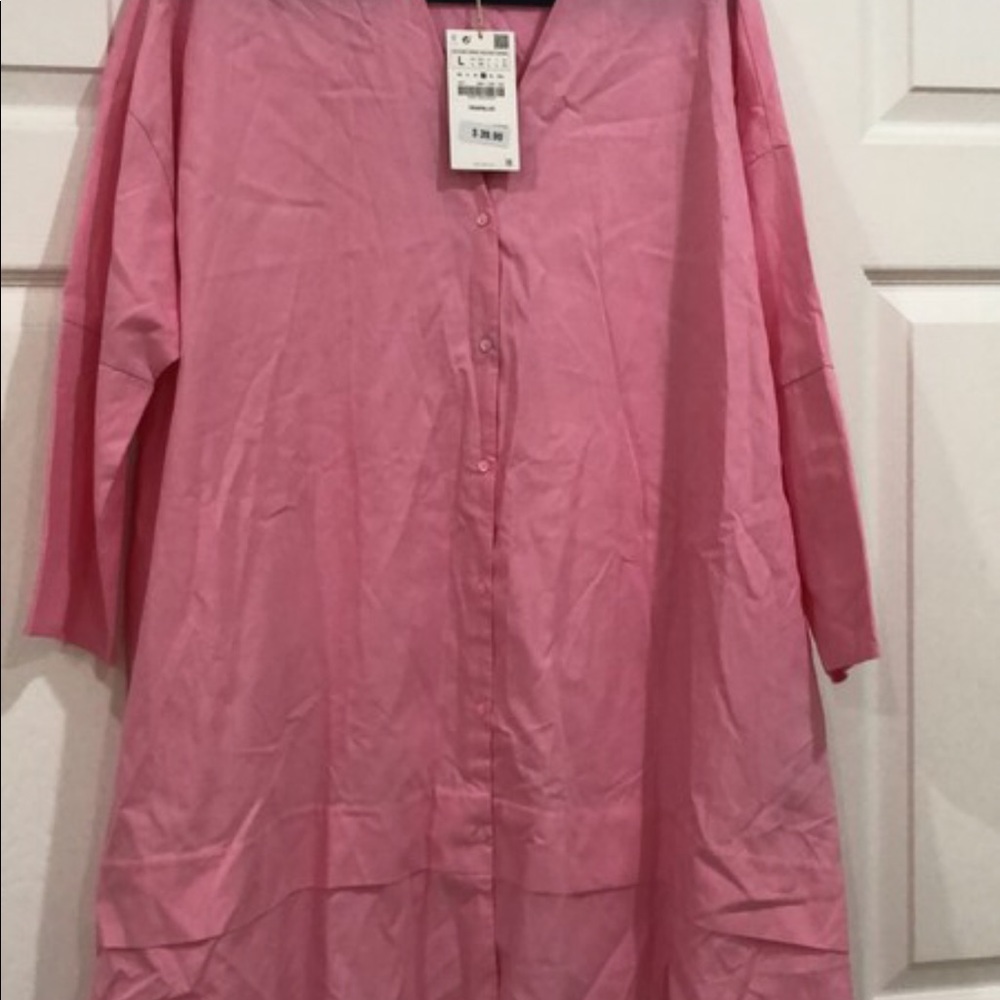Zara long sleeve button down size L